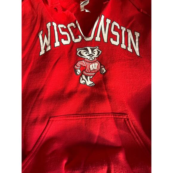WISCONSIN BADGERS HOODIE SIZE medium M - Picture 3 of 3